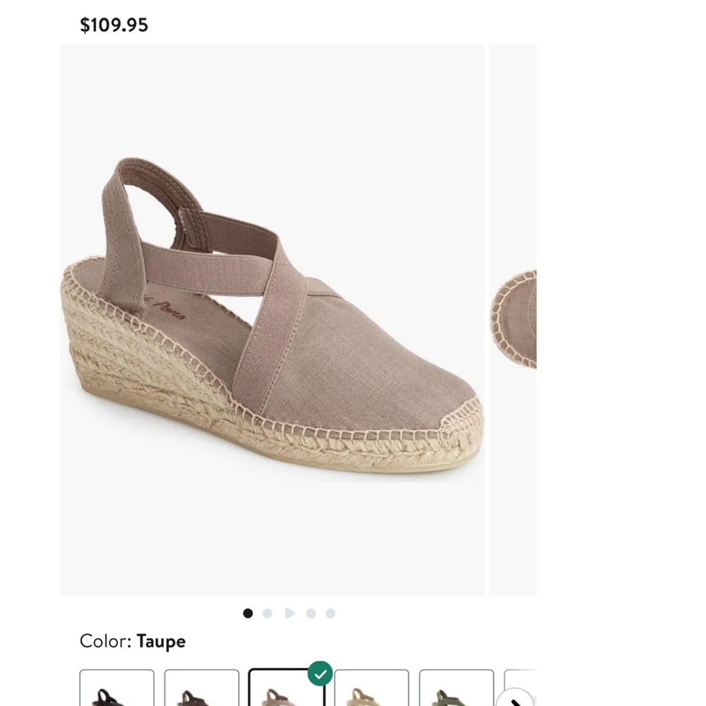 Toni Pons Ter Slingback Espadrille Wedge Sandals Size 6.5 - Picture 10 of 10